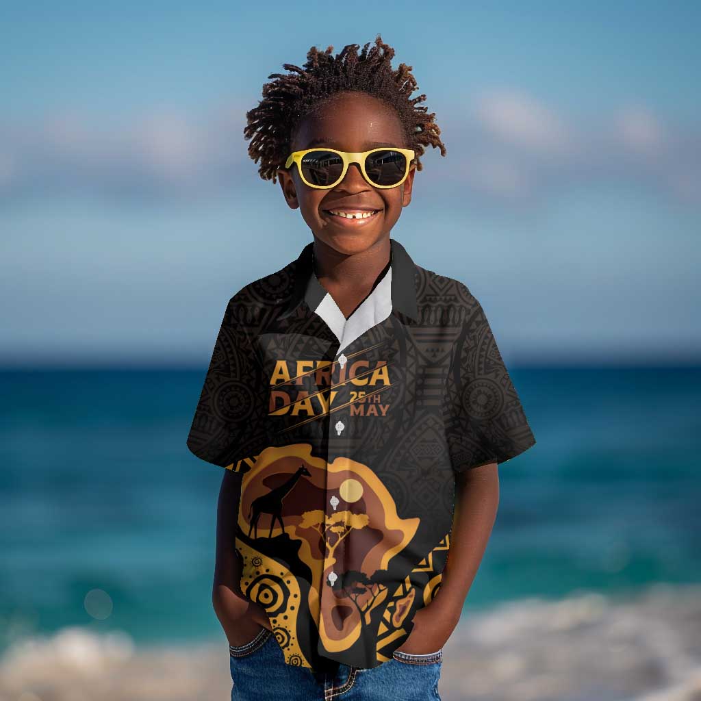 Africa Day Personalized Kid Hawaiian Shirt Ethnic Retro Style