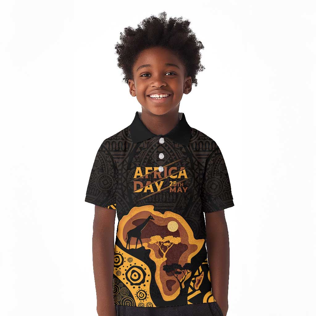 Africa Day Personalized Kid Polo Shirt Ethnic Retro Style