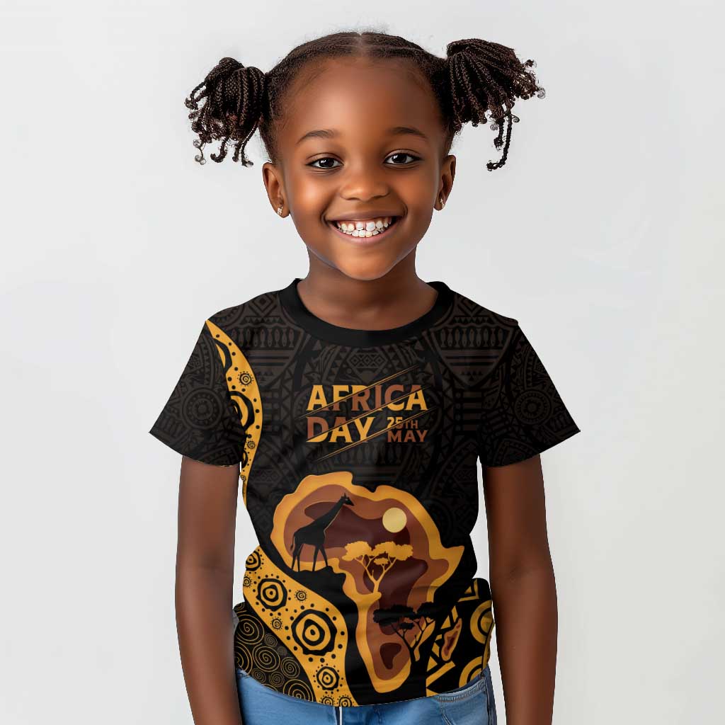 Africa Day Personalized Kid T shirt Ethnic Retro Style