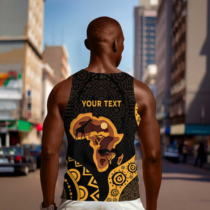 Africa Day Personalized Men Tank Top Ethnic Retro Style