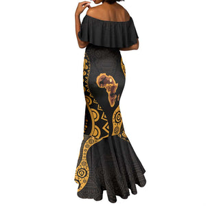 Africa Day Personalized Mermaid Dress Ethnic Retro Style