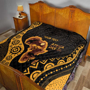 Africa Day Personalized Quilt Ethnic Retro Style