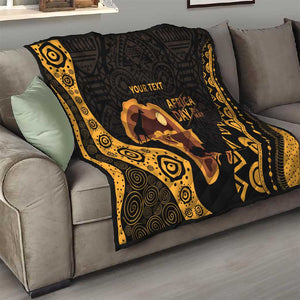 Africa Day Personalized Quilt Ethnic Retro Style