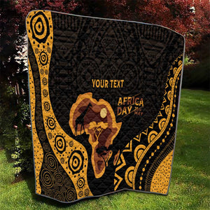 Africa Day Personalized Quilt Ethnic Retro Style