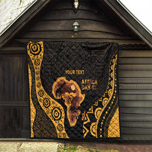 Africa Day Personalized Quilt Ethnic Retro Style