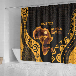 Africa Day Personalized Shower Curtain Ethnic Retro Style