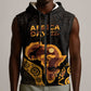 Africa Day Personalized Sleeveless Zip Hoodie Ethnic Retro Style - African Pride