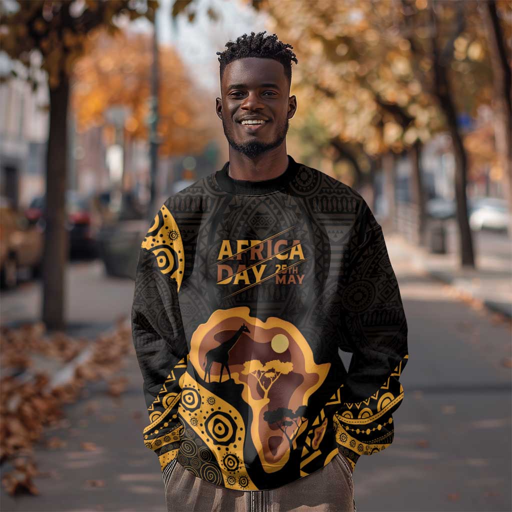 Africa Day Personalized Sweatshirt Ethnic Retro Style