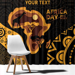 Africa Day Personalized Window Curtain Ethnic Retro Style