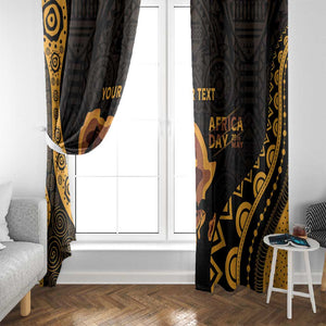 Africa Day Personalized Window Curtain Ethnic Retro Style