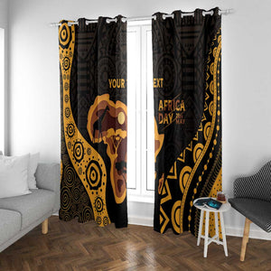 Africa Day Personalized Window Curtain Ethnic Retro Style