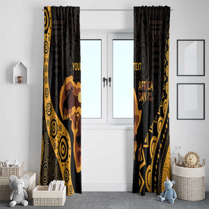 Africa Day Personalized Window Curtain Ethnic Retro Style