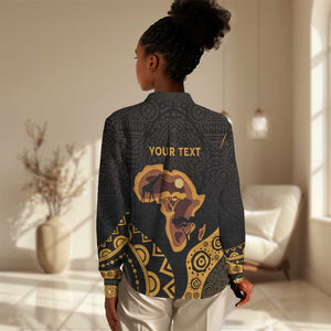 Africa Day Personalized Women Casual Shirt Ethnic Retro Style