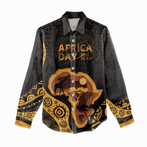 Africa Day Personalized Women Casual Shirt Ethnic Retro Style