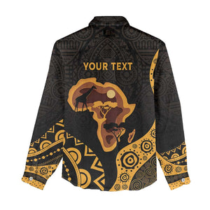 Africa Day Personalized Women Casual Shirt Ethnic Retro Style