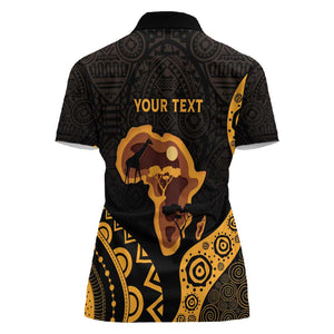 Africa Day Personalized Women Polo Shirt Ethnic Retro Style