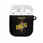 HBCU Grad Personalized Queen Poker Card AirPods Case Golden Pattern