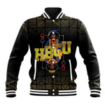 HBCU Grad Personalized Queen Poker Card Baseball Jacket Golden Pattern