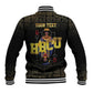 HBCU Grad Personalized Queen Poker Card Baseball Jacket Golden Pattern