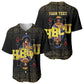 HBCU Grad Personalized Queen Poker Card Baseball Jersey Golden Pattern
