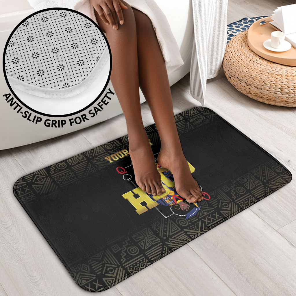 HBCU Grad Personalized Queen Poker Card Bathroom Set Golden Pattern