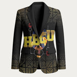 HBCU Grad Personalized Queen Poker Card Blazer Golden Pattern