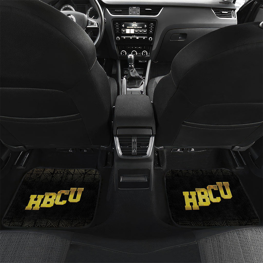 HBCU Grad Personalized Queen Poker Card Car Mats Golden Pattern