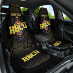 HBCU Grad Personalized Queen Poker Card Car Seat Cover Golden Pattern