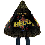 HBCU Grad Personalized Queen Poker Card Cloak Golden Pattern