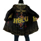 HBCU Grad Personalized Queen Poker Card Cloak Golden Pattern