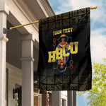 HBCU Grad Personalized Queen Poker Card Garden Flag Golden Pattern