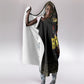 HBCU Grad Personalized Queen Poker Card Hooded Blanket Golden Pattern