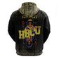 HBCU Grad Personalized Queen Poker Card Hoodie Golden Pattern