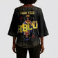 HBCU Grad Personalized Queen Poker Card Kimono Sleeve Blouse Golden Pattern