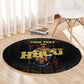 HBCU Grad Personalized Queen Poker Card Round Carpet Golden Pattern