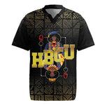 HBCU Grad Personalized Queen Poker Card Rugby Jersey Golden Pattern