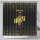 HBCU Grad Personalized Queen Poker Card Shower Curtain Golden Pattern