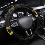 HBCU Grad Queen Poker Card Steering Wheel Cover Golden Pattern