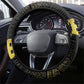 HBCU Grad Queen Poker Card Steering Wheel Cover Golden Pattern