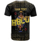 HBCU Grad Personalized Queen Poker Card T shirt Golden Pattern