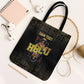 HBCU Grad Personalized Queen Poker Card Tote Bag Golden Pattern