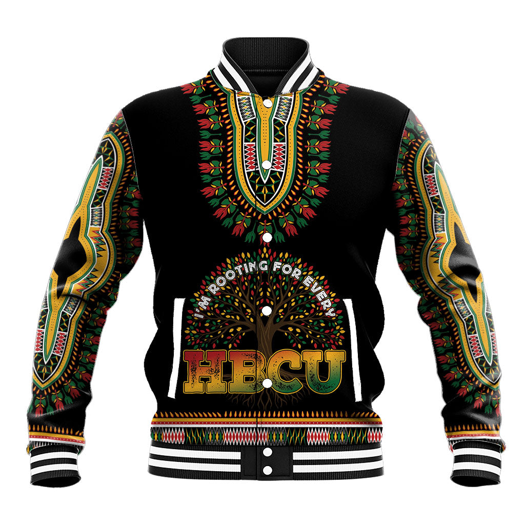 I'm Rooting For Every HBCU Dashiki Style Baseball Jacket