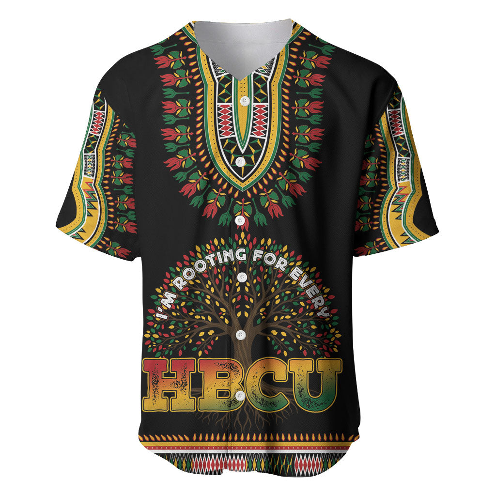 I'm Rooting For Every HBCU Dashiki Style Baseball Jersey