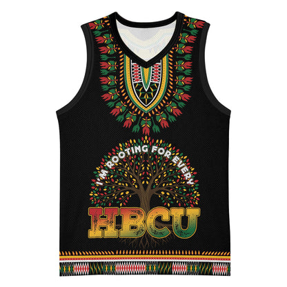 I'm Rooting For Every HBCU Dashiki Style Basketball Jersey