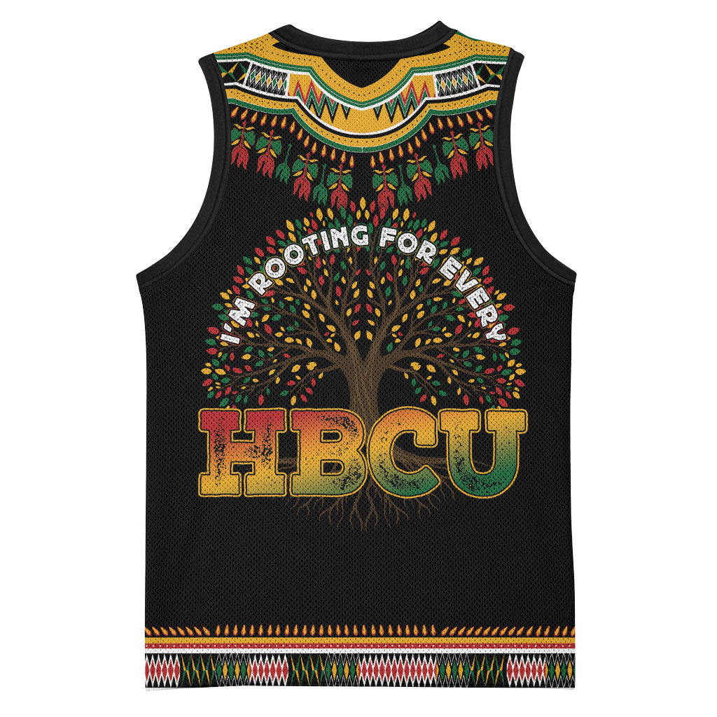 I'm Rooting For Every HBCU Dashiki Style Basketball Jersey