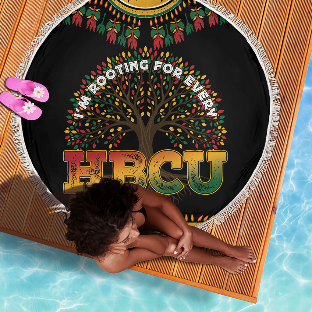 I'm Rooting For Every HBCU Dashiki Style Beach Blanket