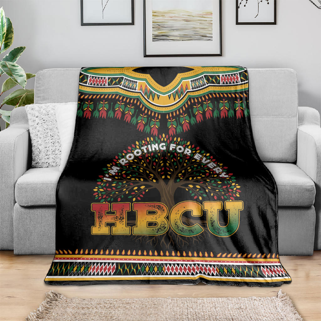 I'm Rooting For Every HBCU Dashiki Style Blanket