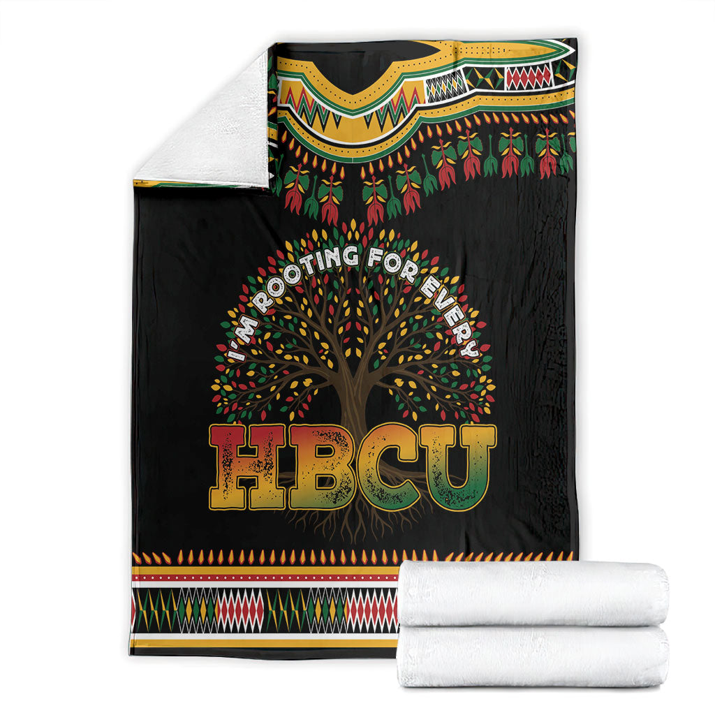 I'm Rooting For Every HBCU Dashiki Style Blanket