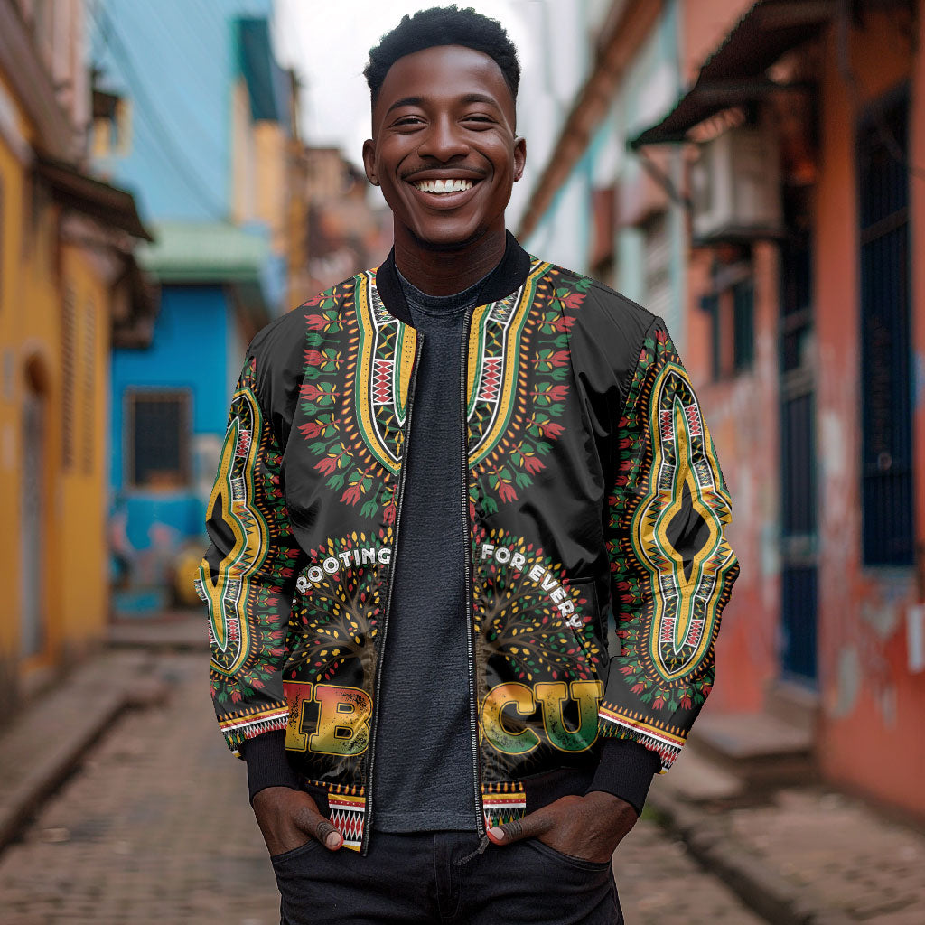 I'm Rooting For Every HBCU Dashiki Style Bomber Jacket