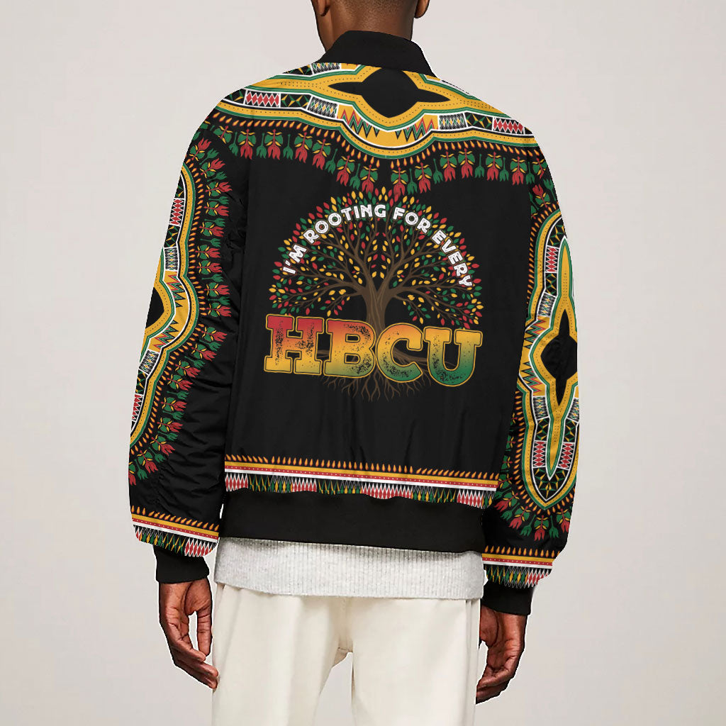 I'm Rooting For Every HBCU Dashiki Style Bomber Jacket